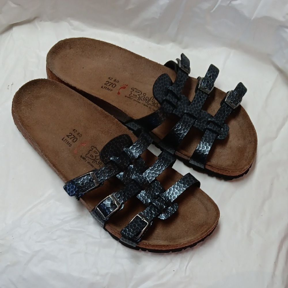 Birkenstock Birki's Black Strappy Sandals L11 M9